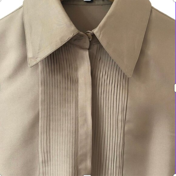 Gucci Silk Tuxedo-Front Blouse – Made in Italy Size 40 - Picture 6 of 6